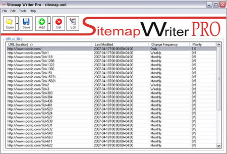  Sitemap Writer Pro 3.1: XML-   