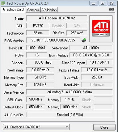 Diamond  HD 4870x2:    3DMark Vantage