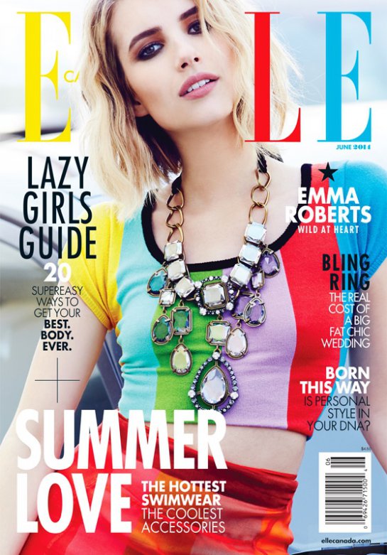   (Emma Roberts)   Elle Canada ()